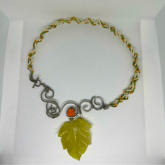 Handmade artistic necklace - Picture 3 of 5